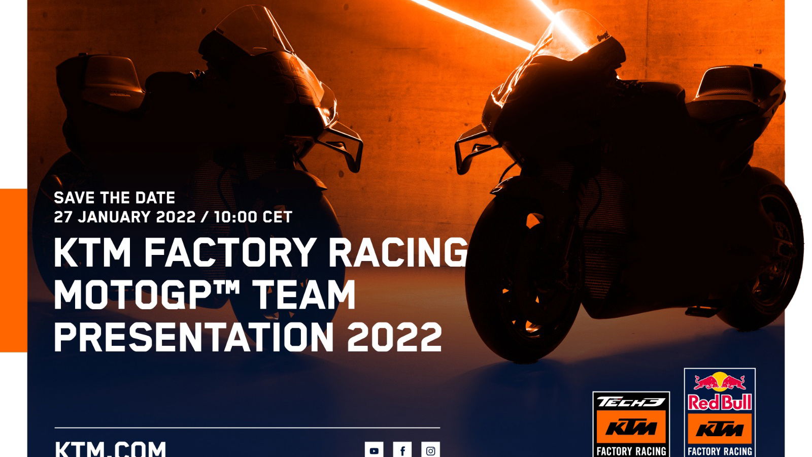WATCH: 2022 Red Bull KTM, Tech3 MotoGP launch – Live!